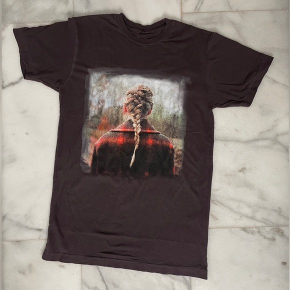 Taylor Swift Tops - Taylor Swift OFFICIAL Like New Evermore Album Cover Graphic Shirt in Brown sz S